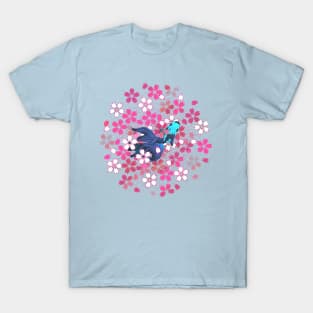 Kingyo swimming in a sea of Sakura: spring T-Shirt